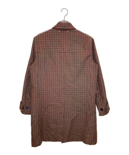 PAUL SMITH（ポールスミス）PAUL SMITH (ポールスミス) ガンクラブチェック ステンカラーコート ブラウン サイズ:Ⅿの古着・服飾アイテム