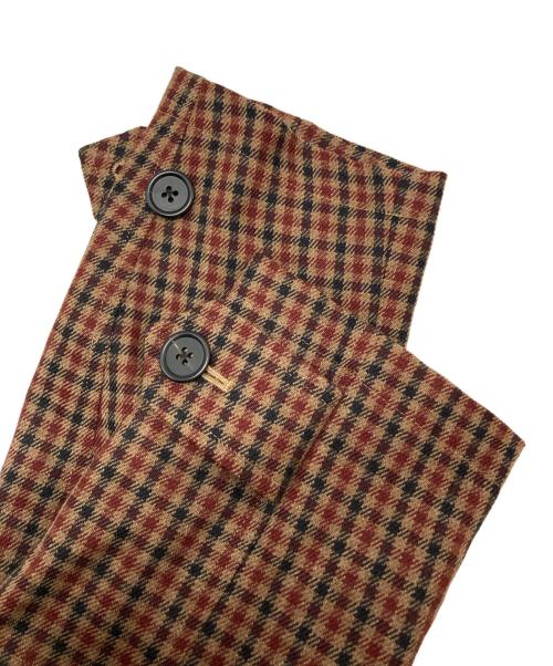 PAUL SMITH（ポールスミス）PAUL SMITH (ポールスミス) ガンクラブチェック ステンカラーコート ブラウン サイズ:Ⅿの古着・服飾アイテム