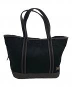 PORTER GIRLポーターガール）の古着「BOYFRIEND TOTE  TOTE BAG(L)」｜ブラック