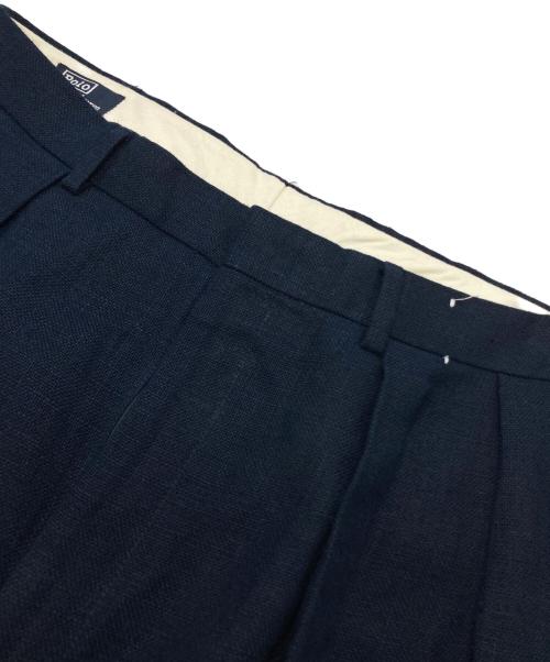 POLO RALPH LAUREN（ポロ・ラルフローレン）POLO RALPH LAUREN (ポロ・ラルフローレン) オールドツータックスラックス ネイビー サイズ:-の古着・服飾アイテム