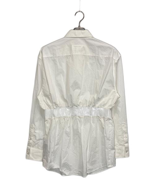 MM6 Maison Margiela（エムエムシックスメゾンマルジェラ）MM6 Maison Margiela (エムエムシックスメゾンマルジェラ) テープデザインシャツ ホワイト サイズ:42の古着・服飾アイテム