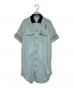 FRED PERRY×AMY WINEHOUSEフレッドペリー×アイミー・ワインハウス）の古着「Bowling Shirt」｜ブルー