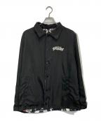 JACKROSEジャックローズ）の古着「THE ROLLING STONESリバーシブルコーチジャケット」｜ホワイト×ブラック