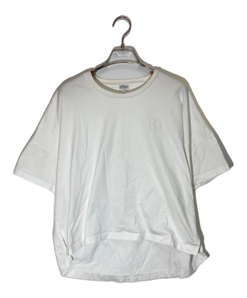 LOEWE（ロエベ）LOEWE (ロエベ) アナグラム コットン Tシャツ ホワイト サイズ:XSの古着・服飾アイテム