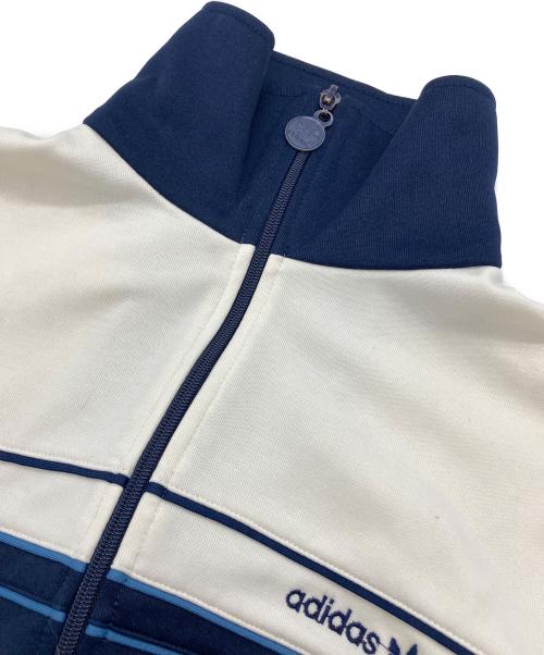 adidas（アディダス）adidas (アディダス) ジャージジャケット ネイビー×ベージュ サイズ:Mの古着・服飾アイテム