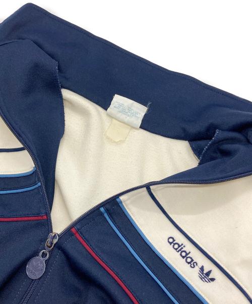 adidas（アディダス）adidas (アディダス) ジャージジャケット ネイビー×ベージュ サイズ:Mの古着・服飾アイテム