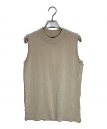 BATONER（バトナ―）の古着「HIGHTWIST COTTON SILK SLEEVELESS」｜ベージュ