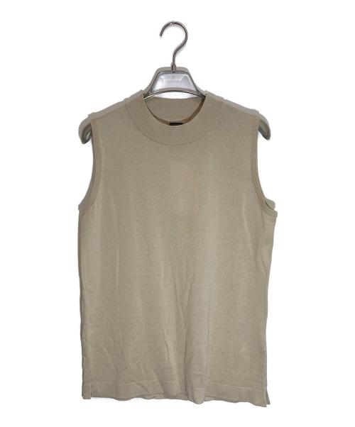 BATONER（バトナ―）BATONER (バトナ―) HIGHTWIST COTTON SILK SLEEVELESS ベージュ サイズ:1の古着・服飾アイテム