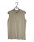 BATONER（バトナ―）の古着「HIGHTWIST COTTON SILK SLEEVELESS」｜ベージュ