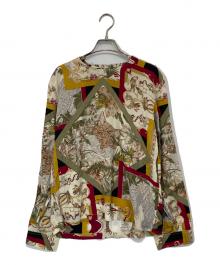 Salvatore Ferragamo（サルヴァトーレ フェラガモ）の古着「シルクブラウス」｜マルチカラー