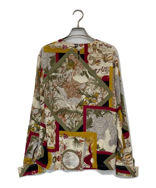 Salvatore Ferragamo（サルヴァトーレ フェラガモ）Salvatore Ferragamo (サルヴァトーレ フェラガモ) シルクブラウス マルチカラー サイズ:Mの古着・服飾アイテム