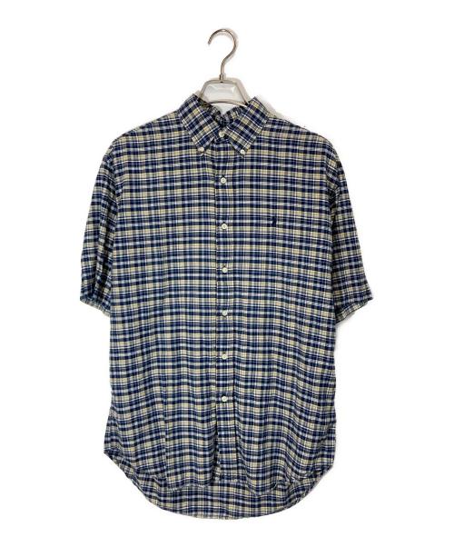RALPH LAUREN（ラルフローレン）RALPH LAUREN (ラルフローレン) シャツ ネイビー×イエロー サイズ:Ⅿの古着・服飾アイテム