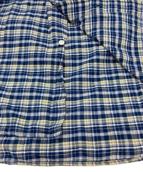 RALPH LAUREN（ラルフローレン）RALPH LAUREN (ラルフローレン) シャツ ネイビー×イエロー サイズ:Ⅿの古着・服飾アイテム
