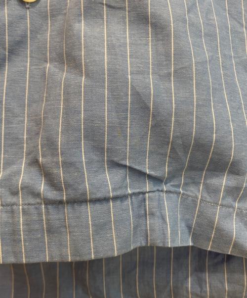 POLO RALPH LAUREN（ポロ・ラルフローレン）POLO RALPH LAUREN (ポロ・ラルフローレン) ストライプオープンカラーシャツ ブルー サイズ:Ⅿの古着・服飾アイテム