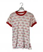 5050フィフティーフィフティー）の古着「ヴィンテージリンガーTシャツ」｜ホワイト×レッド