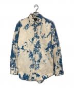 POLO COUNTRYポロカントリー）の古着「ブリーチデニムシャツ」｜ブルー×ベージュ