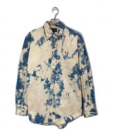 POLO COUNTRY（ポロカントリー）の古着「ブリーチデニムシャツ」｜ブルー×ベージュ