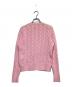 POLO RALPH LAUREN (ポロ・ラルフローレン) コットンケーブルカーディガン ピンク サイズ:L：15000円