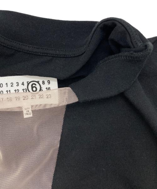 MM6 Maison Margiela（エムエムシックスメゾンマルジェラ）MM6 Maison Margiela (エムエムシックスメゾンマルジェラ) メッシュVネックワンピース ブラック サイズ:Mの古着・服飾アイテム