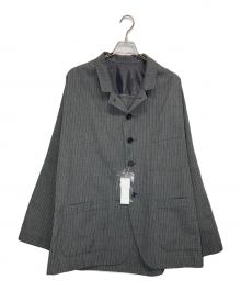 s'yte（サイト）の古着「STRIPED ETHNIC WRAP SHIRT」｜グレー