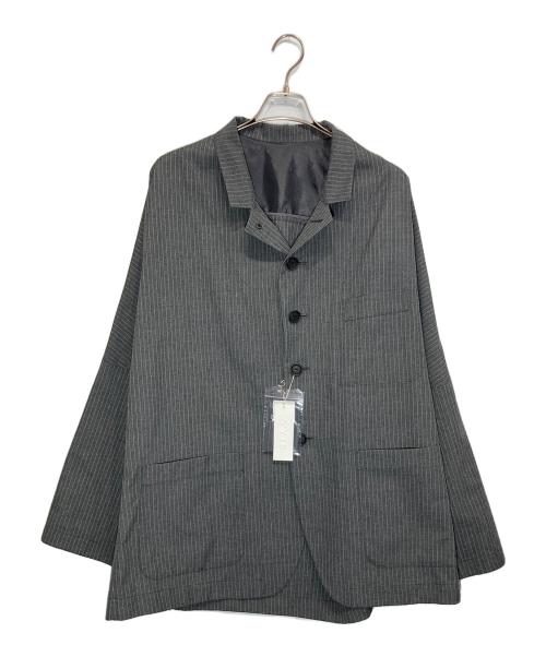 s'yte（サイト）s'yte (サイト) STRIPED ETHNIC WRAP SHIRT グレー サイズ:3の古着・服飾アイテム