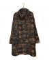 s'yte（サイト）の古着「CHECK JACQUARD OVERSIZED SOUTIEN COLLAR COAT」｜ブラウン×ブラック