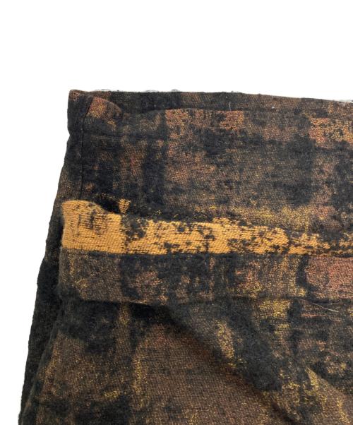 s'yte（サイト）s'yte (サイト) CHECK JACQUARD WIDE SAROUEL PANTS ブラウン×ブラック サイズ:3の古着・服飾アイテム