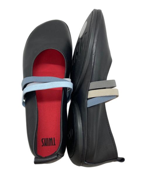 CAMPER（カンペール）CAMPER (カンペール) ツインズ フラットシューズ ブラック サイズ:40の古着・服飾アイテム