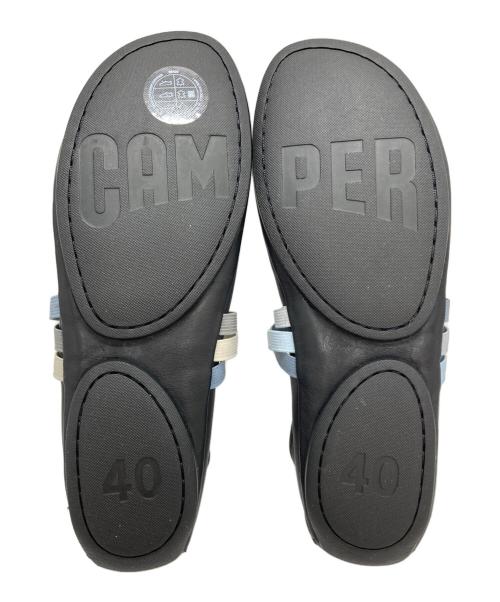 CAMPER（カンペール）CAMPER (カンペール) ツインズ フラットシューズ ブラック サイズ:40の古着・服飾アイテム