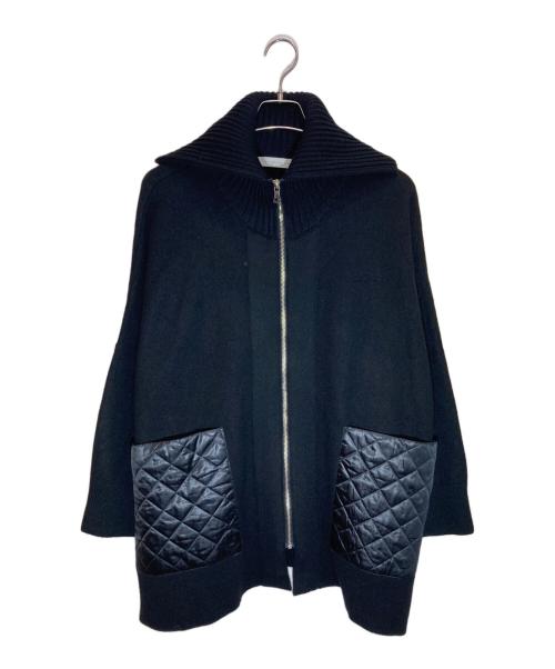ESTNATION（エストネーション）ESTNATION (エストネーション) キルティング ニットアウター ブラック サイズ:SIZE Freeの古着・服飾アイテム
