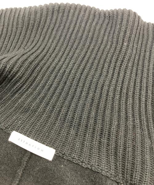 ESTNATION（エストネーション）ESTNATION (エストネーション) キルティング ニットアウター ブラック サイズ:SIZE Freeの古着・服飾アイテム