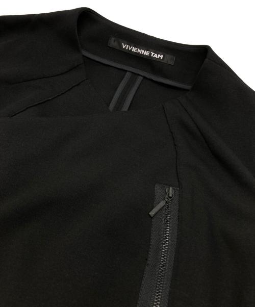 VIVIENNE TAM（ヴィヴィアンタム）VIVIENNE TAM (ヴィヴィアンタム) ノーカラージャケット ブラック サイズ:1の古着・服飾アイテム