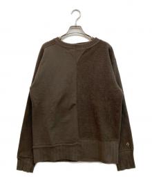 NIGEL CABOURN（ナイジェルケーボン）の古着「パッチワークスウェット」｜オリーブ