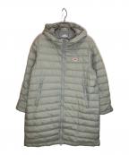 DANTONダントン）の古着「MIDDLE DOWN HOODED COAT」｜ベージュ