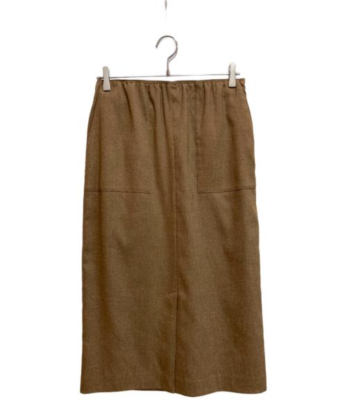 自由区（ジユウク）自由区 (ジユウク) シルクネップツイード スカート ベージュ サイズ:SIZE 40の古着・服飾アイテム