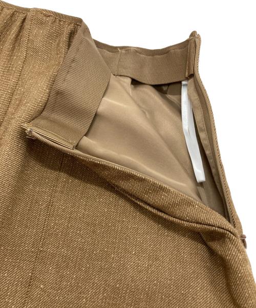 自由区（ジユウク）自由区 (ジユウク) シルクネップツイード スカート ベージュ サイズ:SIZE 40の古着・服飾アイテム