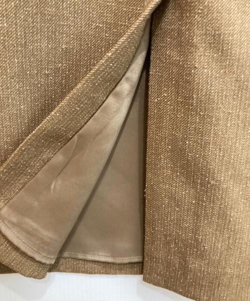 自由区（ジユウク）自由区 (ジユウク) シルクネップツイード スカート ベージュ サイズ:SIZE 40の古着・服飾アイテム