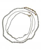 Soierieソワリー）の古着「レイヤードネックレス3P GOLD」｜シルバー×ゴールド