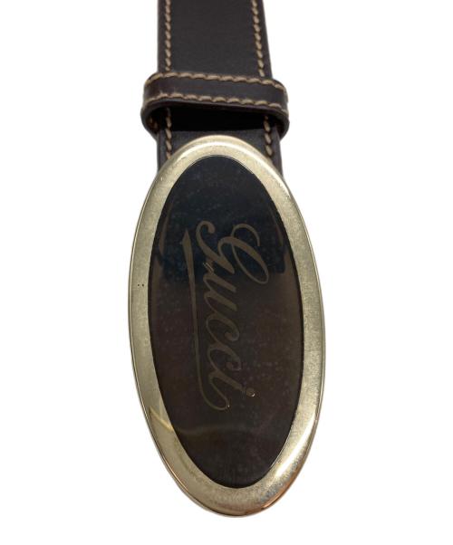 GUCCI（グッチ）GUCCI (グッチ) ロゴベルト ブラウン サイズ:-の古着・服飾アイテム