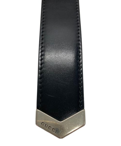 GUCCI（グッチ）GUCCI (グッチ) レザーベルト ブラック サイズ:-の古着・服飾アイテム
