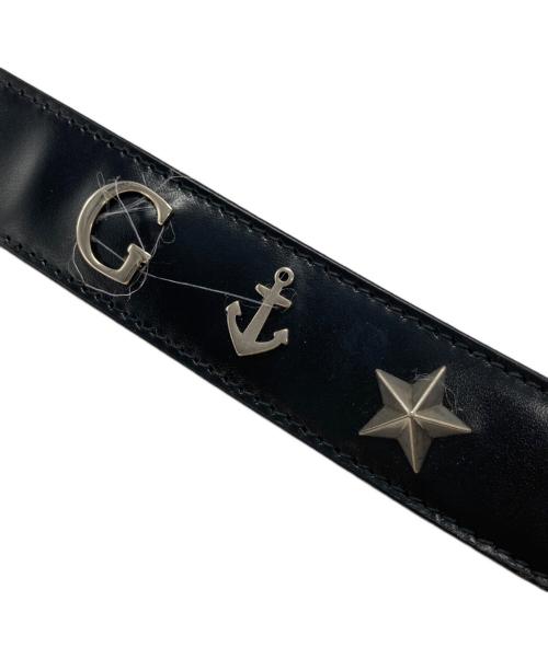 GUCCI（グッチ）GUCCI (グッチ) レザーベルト ブラック サイズ:-の古着・服飾アイテム