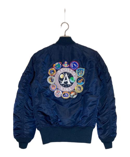 ALPHA（アルファ）ALPHA (アルファ) NASA APOLLO MA-1 ネイビー サイズ:Sの古着・服飾アイテム