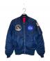 ALPHA（アルファ）の古着「NASA APOLLO MA-1」｜ネイビー
