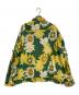 H.UNIT (エイチユニット) フラワープリントシャツ グリーン×イエロー サイズ:3：9000円