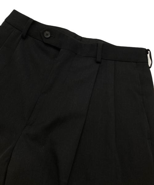 AURALEE（オーラリー）AURALEE (オーラリー) Light Wool Max Gabardine Two-Tuck Slacks ブラック サイズ:3の古着・服飾アイテム