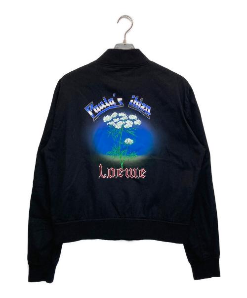 LOEWE（ロエベ）LOEWE (ロエベ) バックプリントボンバージャケット ブラック サイズ:48の古着・服飾アイテム
