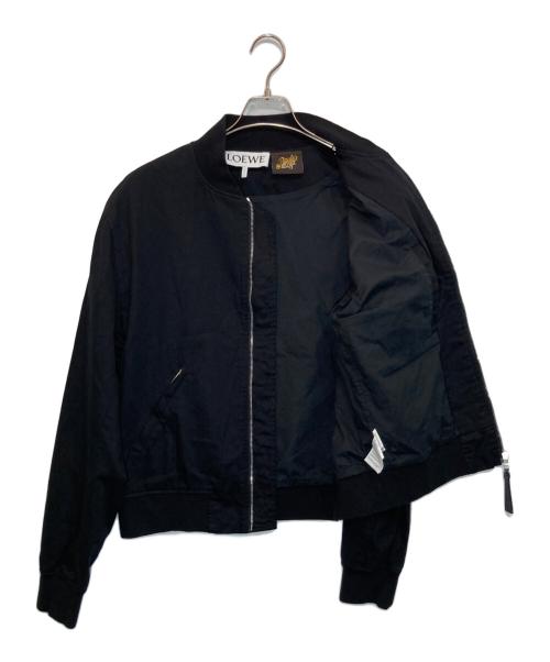 LOEWE（ロエベ）LOEWE (ロエベ) バックプリントボンバージャケット ブラック サイズ:48の古着・服飾アイテム