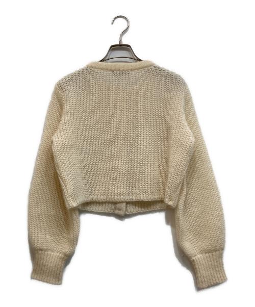 Rene（ルネ）Rene (ルネ) キッドモヘヤパールカーディガン ベージュ サイズ:34の古着・服飾アイテム