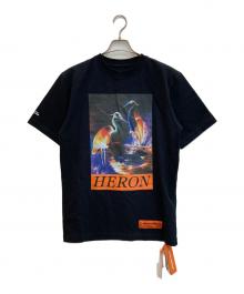 HERON PRESTON（ヘロンプレストン）の古着「プリントTシャツ」｜ブラック