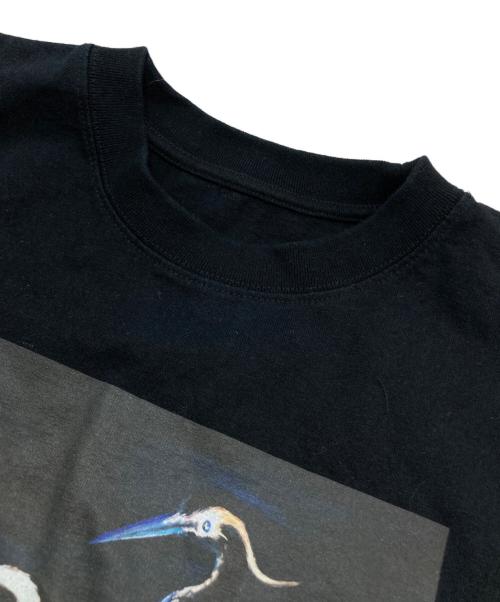 HERON PRESTON（ヘロンプレストン）HERON PRESTON (ヘロンプレストン) プリントTシャツ ブラック サイズ:XXSの古着・服飾アイテム